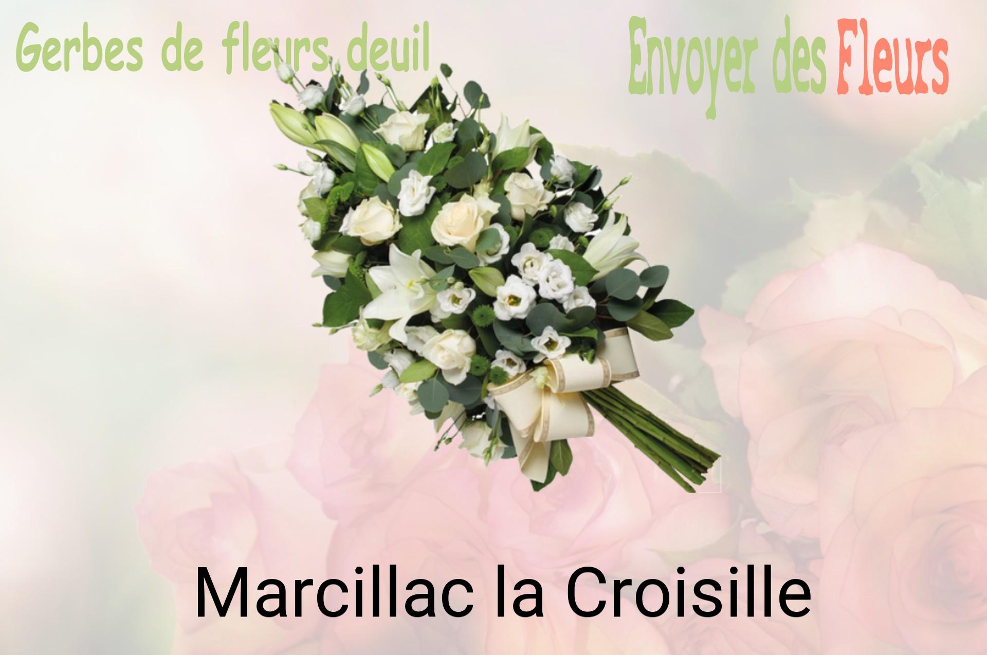 Gerbe de fleurs de deuil livrée à Marcillac-la-Croisille